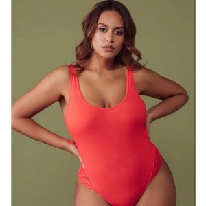 Kilo Brava Ribbed Cotton and Lace Bodysuit